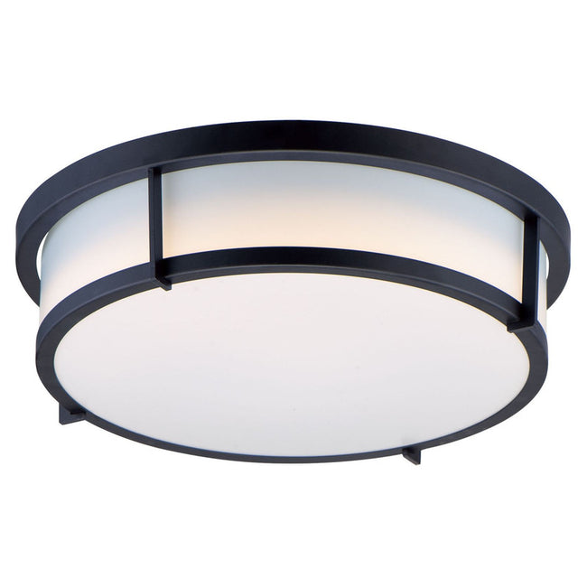 Maxim 10274WTBK - Rogue 1 Light 17" LED Flush Mount