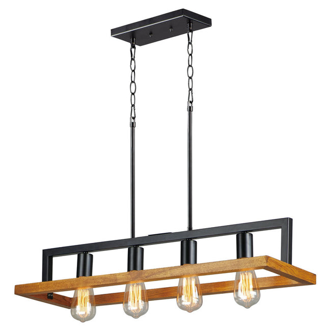 Maxim 10307BKASB - Black Forest 4 Light 30" Chandelier