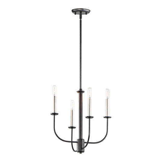 Maxim 10324BKSN - Wesley 4 Light 17" Chandelier