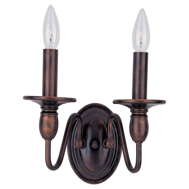 Maxim 11032OI - Towne 2 Light 10" Wall Sconce