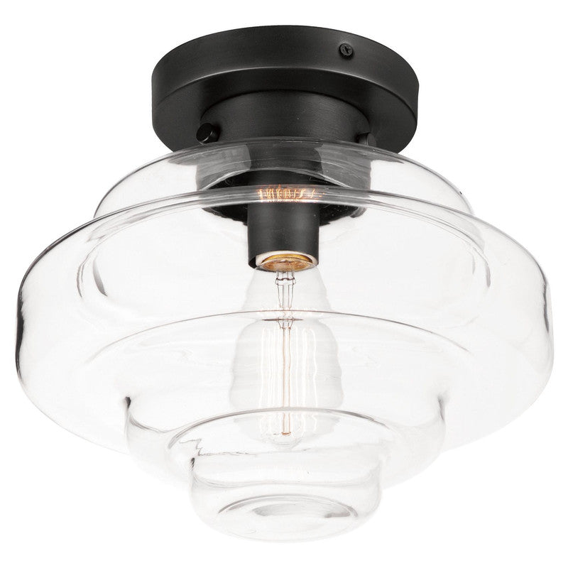 Maxim 11120CLBK - Harbor 1 Light 15" Flush Mount