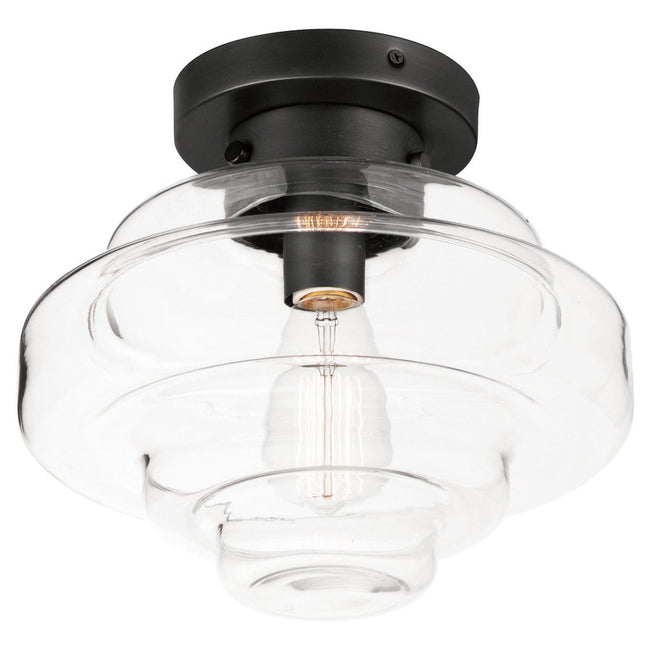 Maxim 11120CLBK - Harbor 1 Light 15" Flush Mount