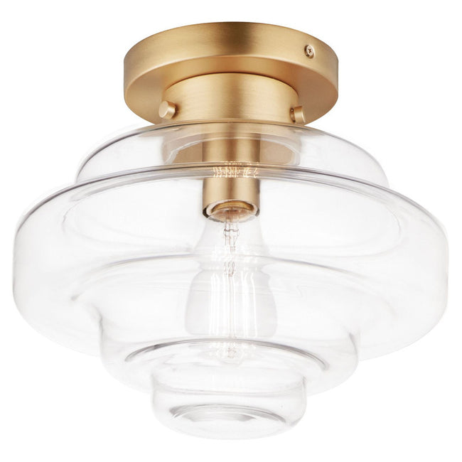 Maxim 11120CLBK - Harbor 1 Light 15" Flush Mount