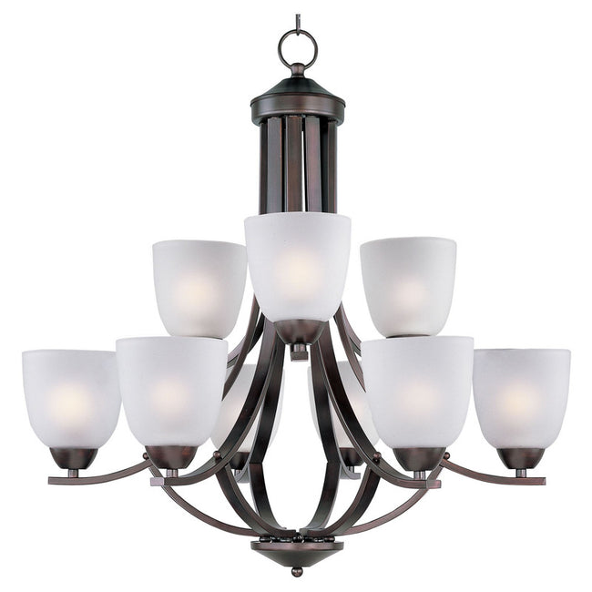 Maxim 11226FTOI - Axis 9 Light 28" Chandelier