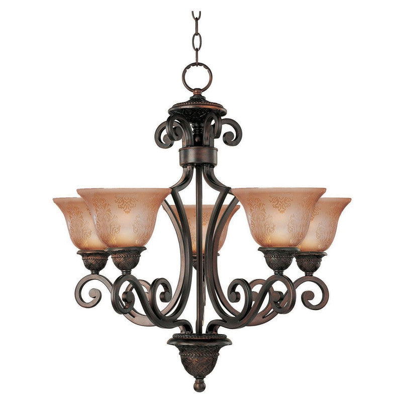 Maxim 11244SAOI - Symphony 5 Light 27" Chandelier