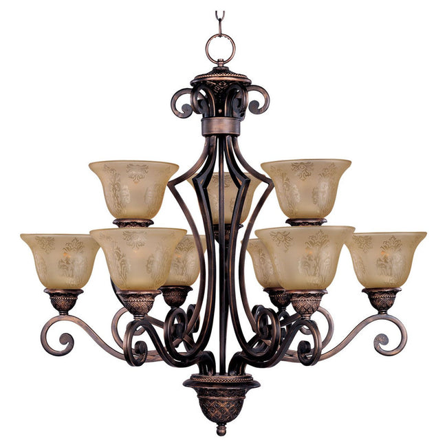 Maxim 11245SAOI - Symphony 9 Light 32" Chandelier