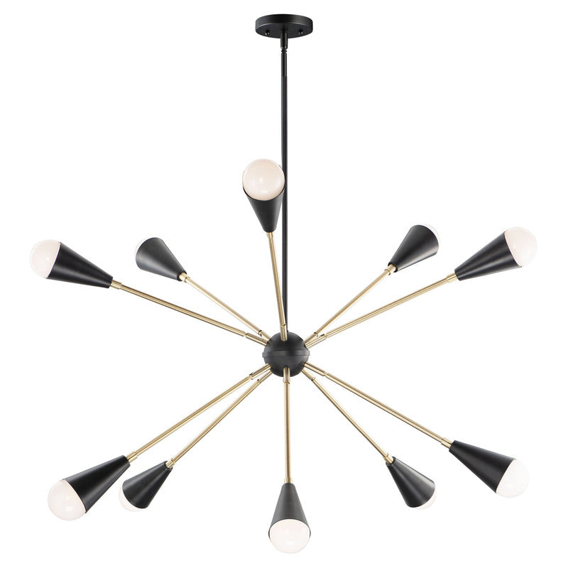 Maxim 11268BKSBR - Lovell 10 Light 32" Pendant