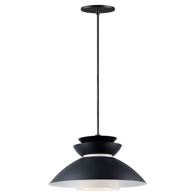 Maxim 11359WTBK - Nordic 1 Light 14" Pendant