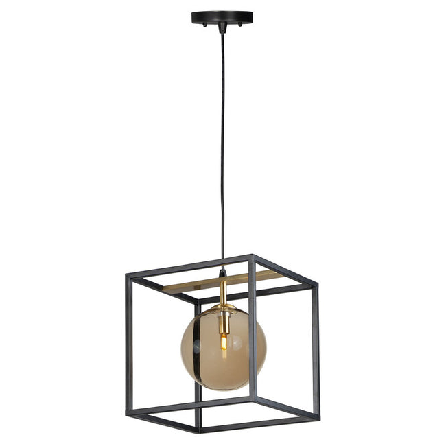 Maxim 11364CMPBKSBR - Fluid 1 Light 13" Pendant