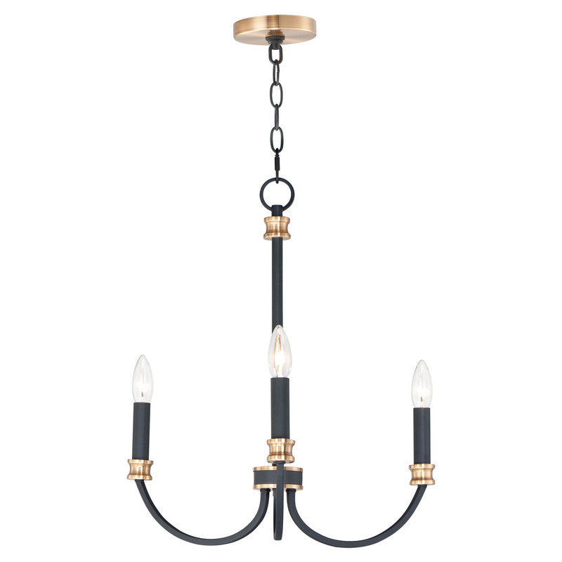 Maxim 11373BKAB - Charlton 3 Light 21" Chandelier