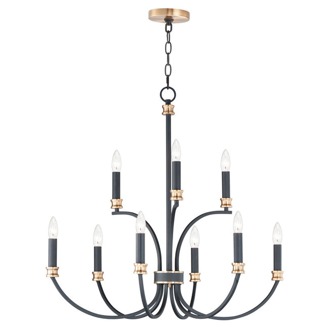 Maxim 11377BKAB - Charlton 9 Light 30" Chandelier
