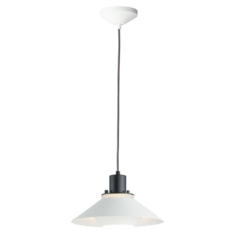 Maxim 11410BKWT - Oslo 1 Light 12" Pendant