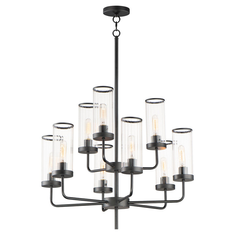 Maxim 11479CRBK - Crosby 9 Light 31" Chandelier