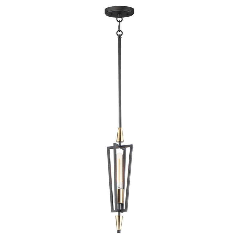 Maxim 11653BKSBR - Wings 1 Light 18" Pendant