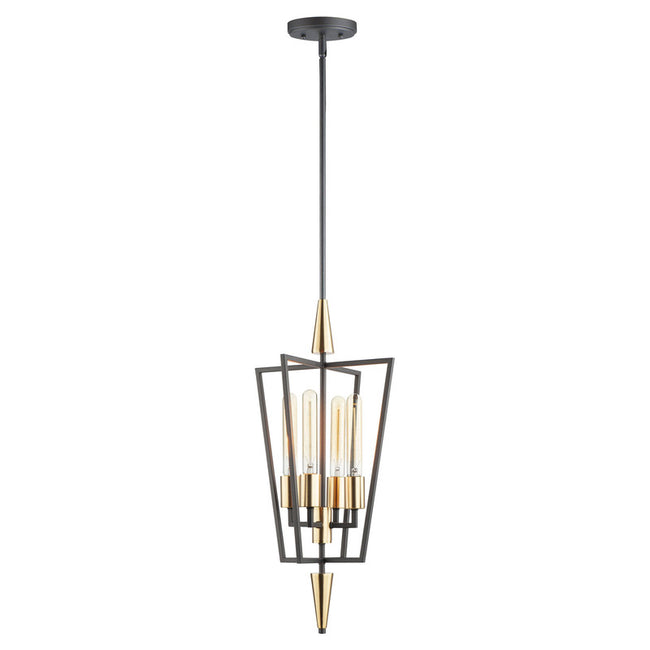 Maxim 11654BKSBR - Wings 4 Light 25" Pendant