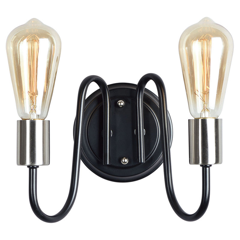 Maxim 11739BKSN - Haven 2 Light 9" Wall Sconce