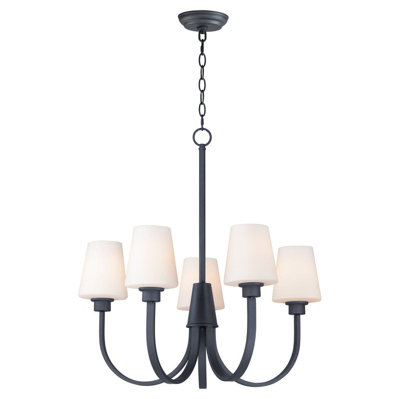 Maxim 11825SWBK - Shelter 5 Light 27" Chandelier