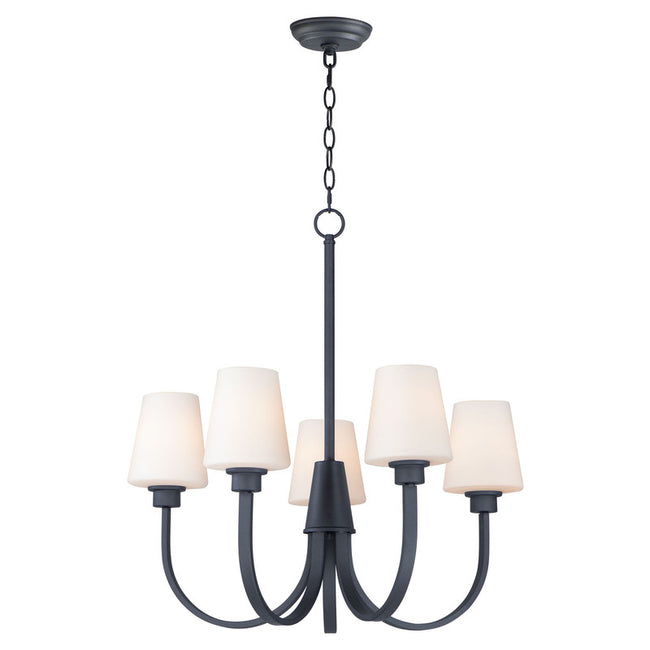 Maxim 11825SWBK - Shelter 5 Light 27" Chandelier