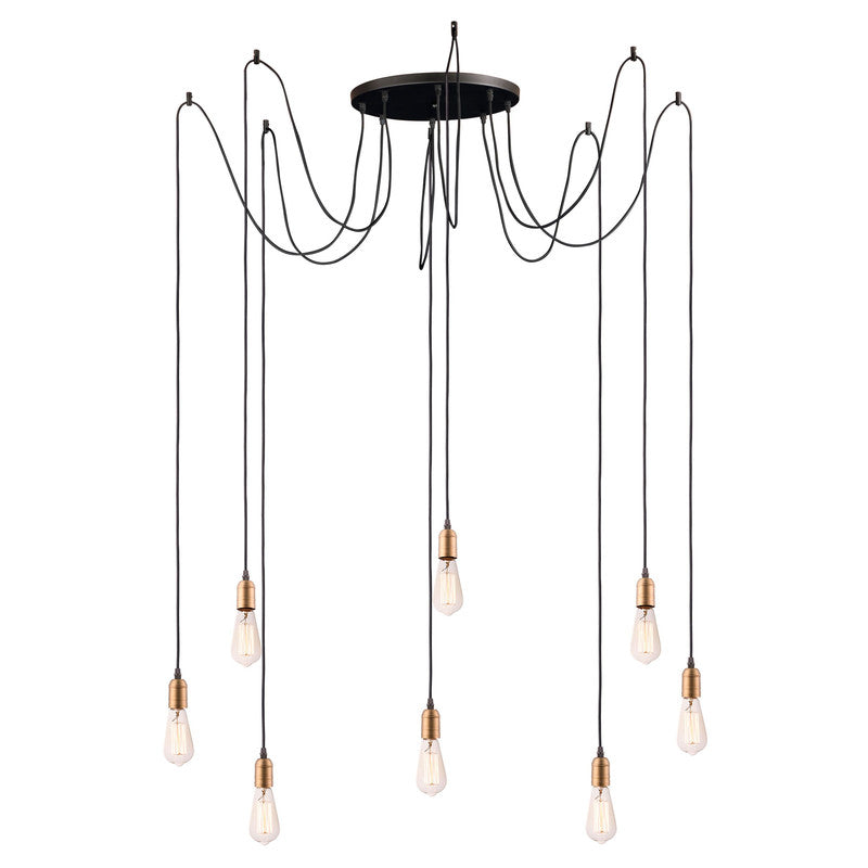 Maxim 12128BKAB - Early Electric 8 Light 16" Pendant