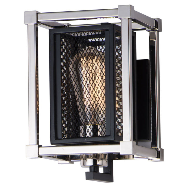 Maxim 12151BKPN - Refine 1 Light 9" Wall Sconce