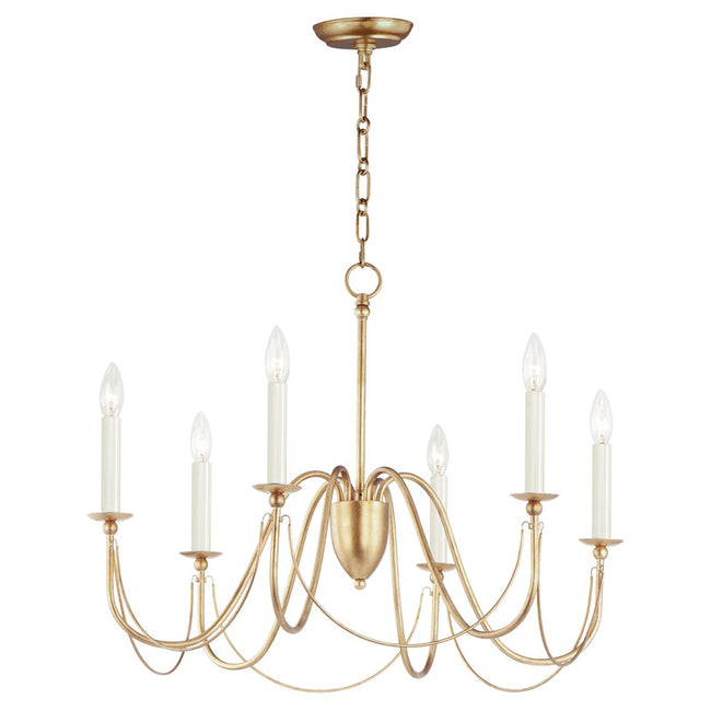 Maxim 12166CHB - Plumette 6 Light 28" Chandelier