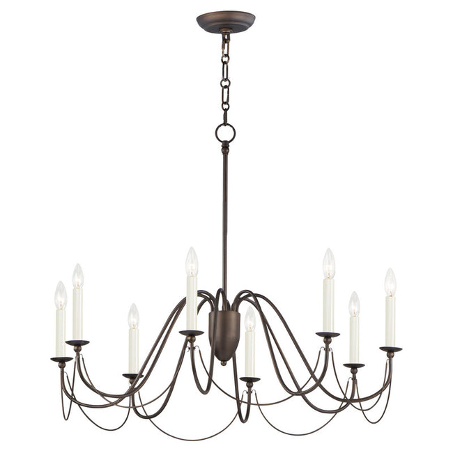 Maxim 12168CHB - Plumette 8 Light 36" Chandelier