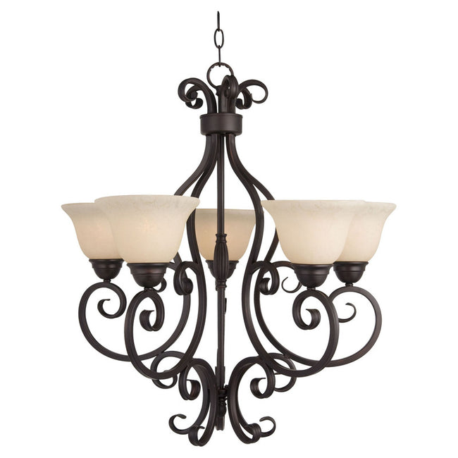Maxim 12205FIOI - Manor 5 Light 28" Chandelier