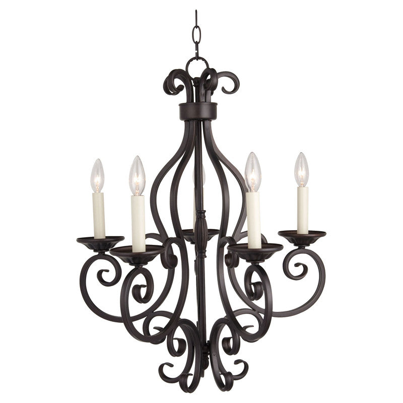 Maxim 12215OI - Manor 5 Light 28" Chandelier