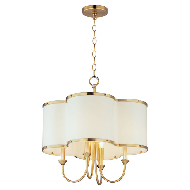 Maxim 12246OFSBR - Clover 4 Light 21" Chandelier
