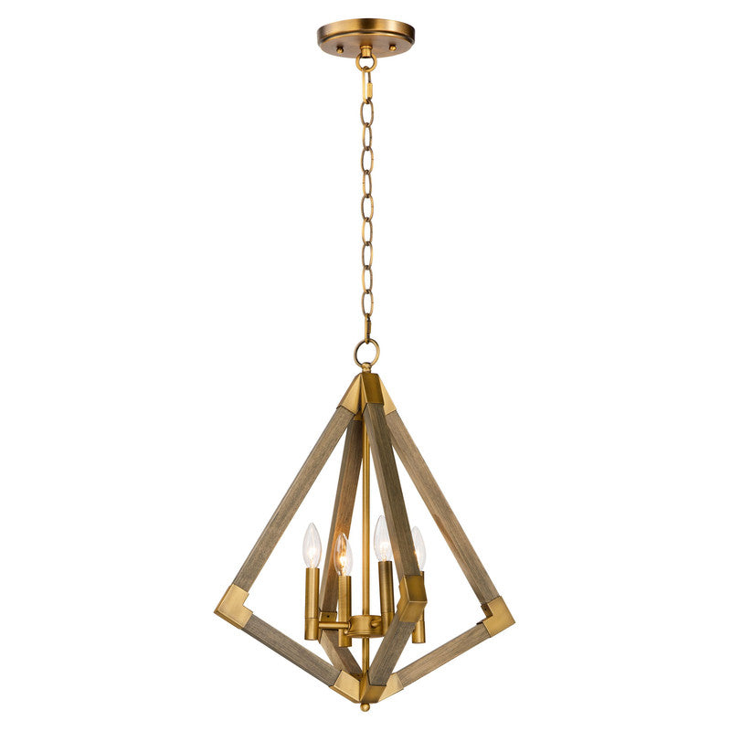 Maxim 12252WOAB - Vector 4 Light 24" Pendant