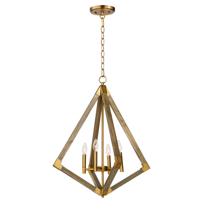 Maxim 12254WOAB - Vector 4 Light 29" Pendant