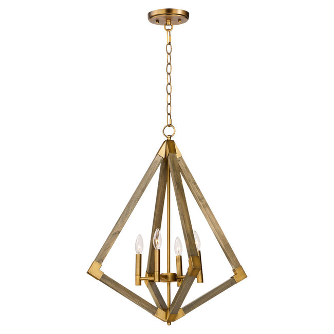 Maxim 12254WOAB - Vector 4 Light 29" Pendant