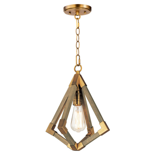 Maxim 12259WOAB - Vector 1 Light 15" Pendant