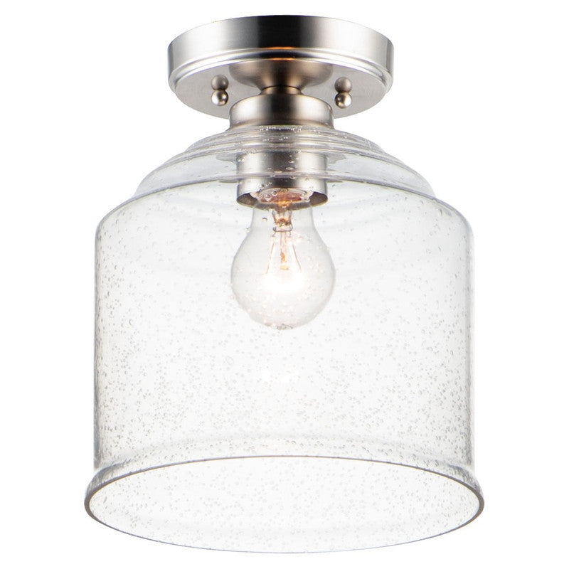 Maxim 12270CDBK - Acadia 1 Light 11" Semi Flush Ceiling Light