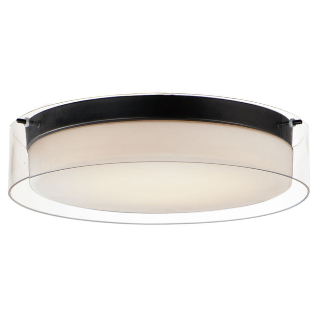 Maxim 12284CLSWBK - Duo 1 Light 16" Flush Mount