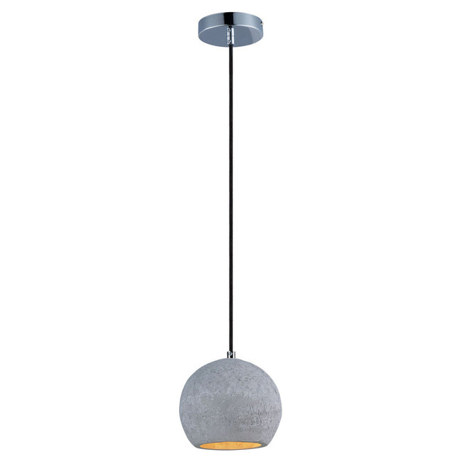 Maxim 12390GYPC - Crete 1 Light 7" Pendant