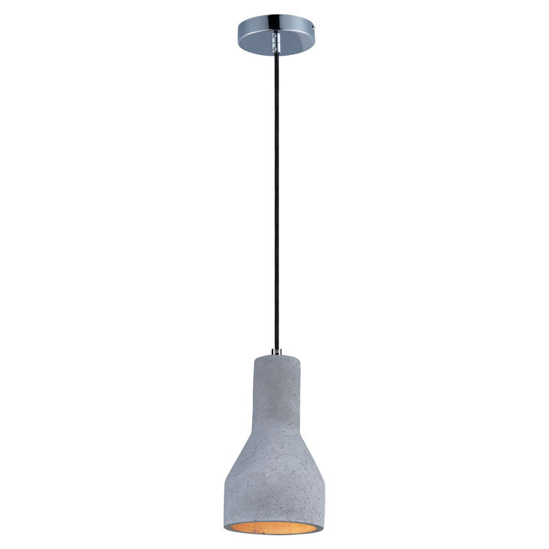Maxim 12392GYPC - Crete 1 Light 11" Pendant