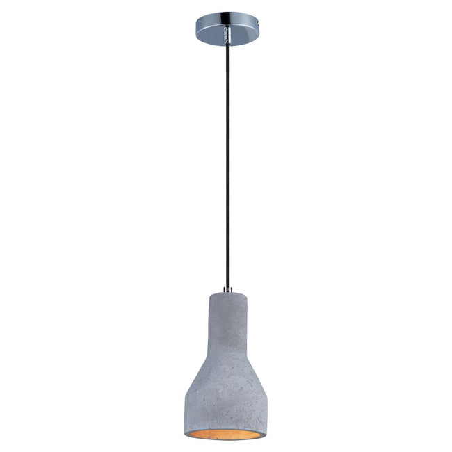 Maxim 12392GYPC - Crete 1 Light 11" Pendant