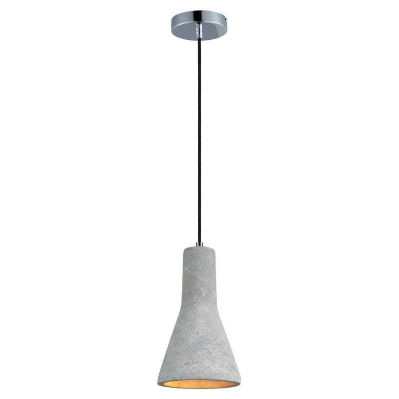 Maxim 12394GYPC - Crete 1 Light 13" Pendant
