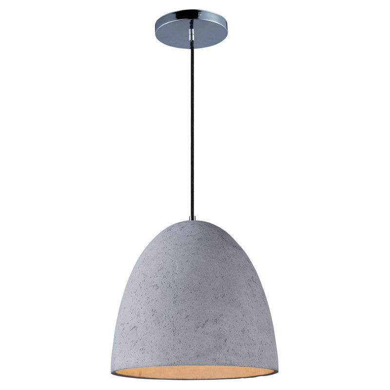 Maxim 12396GYPC - Crete 1 Light 15" Pendant