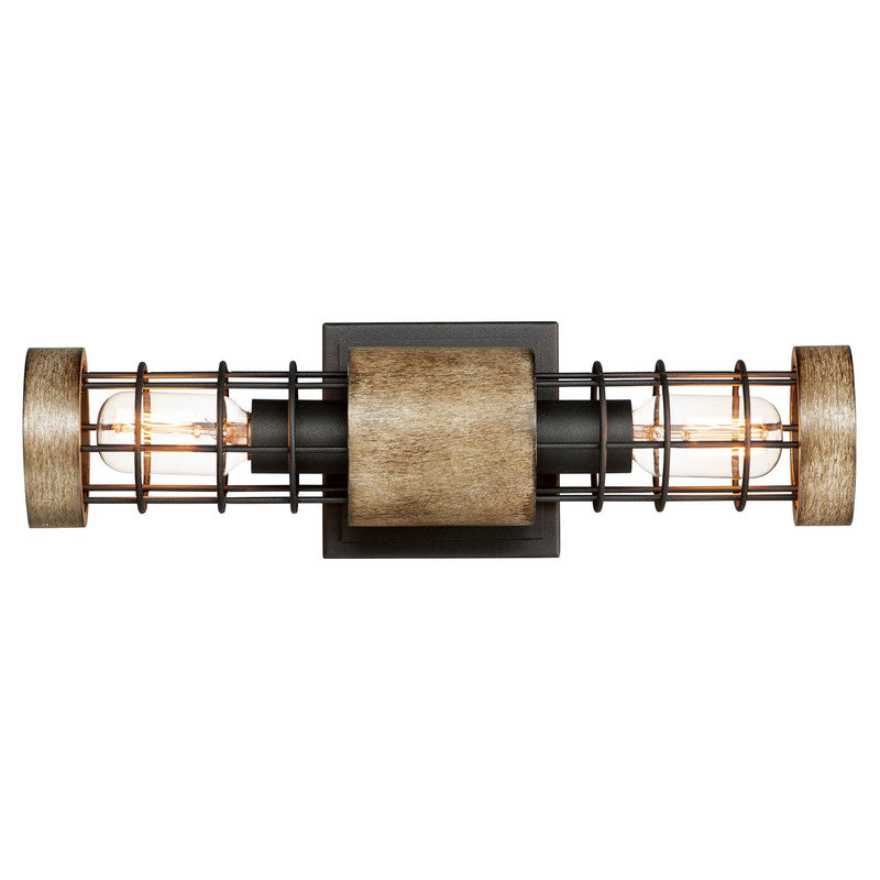 Maxim 12512DWBK - Homestead 2 Light 18" Wall Sconce