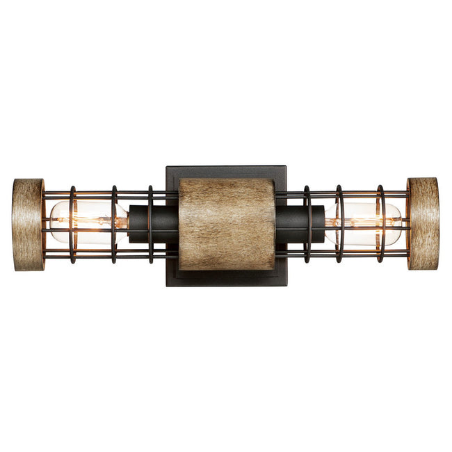 Maxim 12512DWBK - Homestead 2 Light 18" Wall Sconce