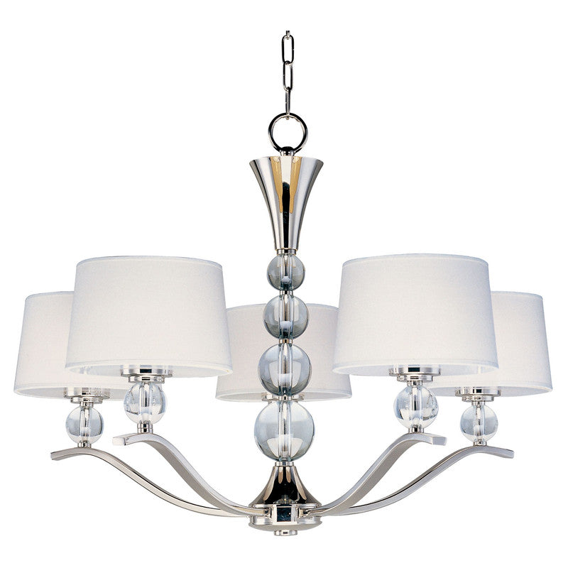 Maxim 12755WTPN - Rondo 5 Light 31" Chandelier