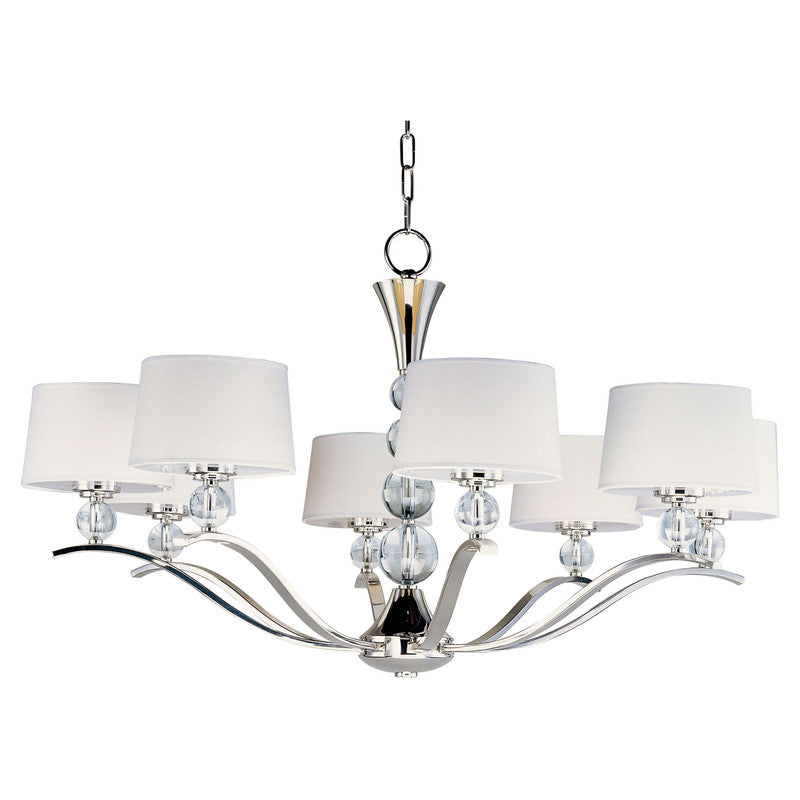 Maxim 12758WTPN - Rondo 8 Light 39" Chandelier