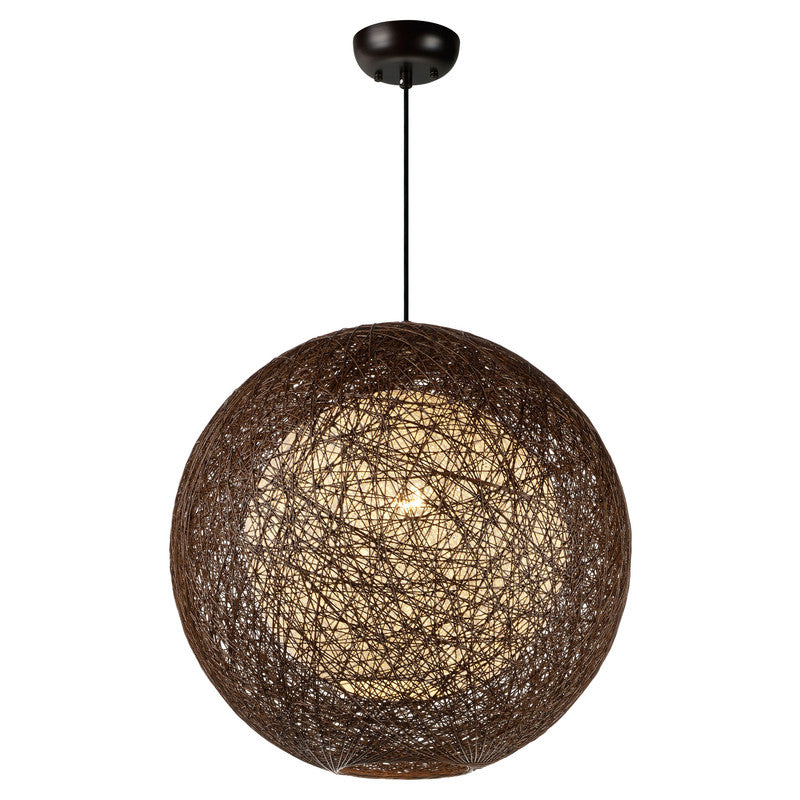 Maxim 14405CHWT - Bali 1 Light 19" Pendant