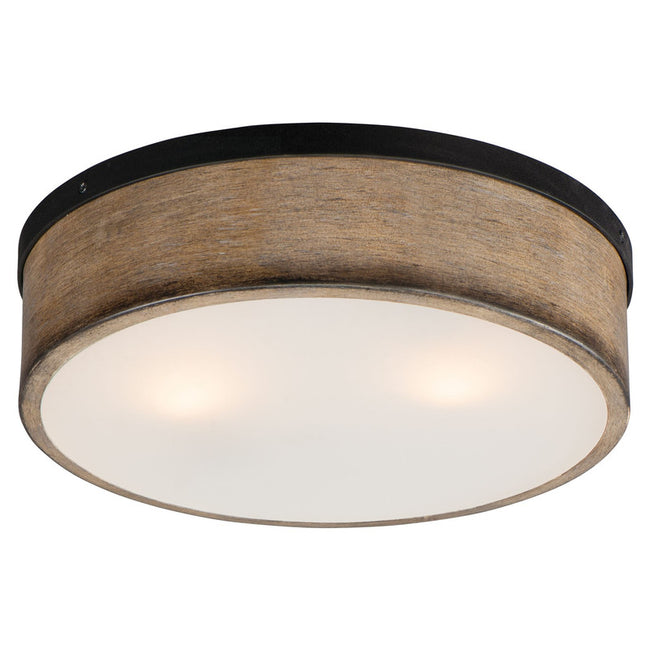 Maxim 14440DWBK - Franklin 2 Light 14" Flush Mount