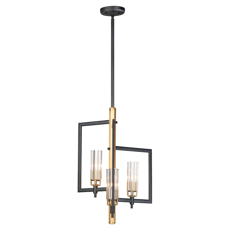 Maxim 16113CLBKAB - Flambeau 3 Light 26" Pendant
