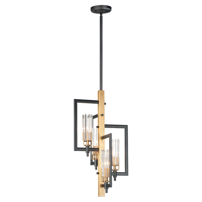 Maxim 16114CLBKAB - Flambeau 4 Light 25" Pendant