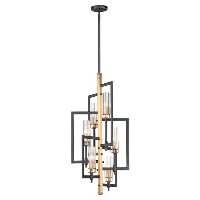 Maxim 16116CLBKAB - Flambeau 6 Light 34" Chandelier
