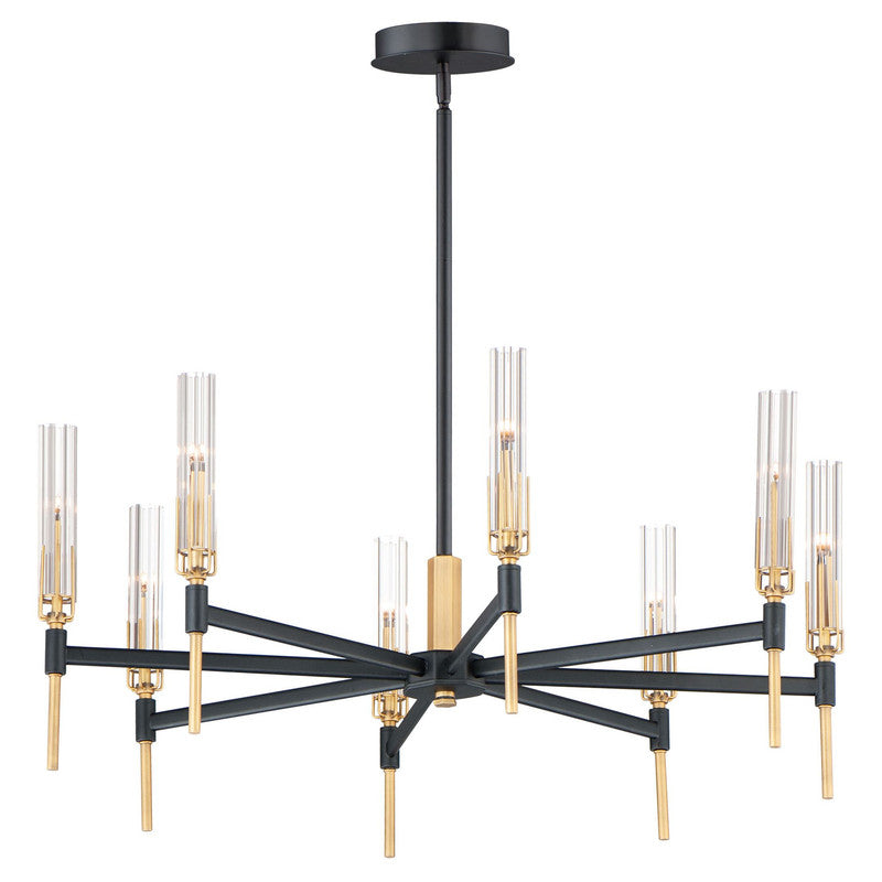 Maxim 16128CLBKAB - Flambeau 8 Light 33" Chandelier